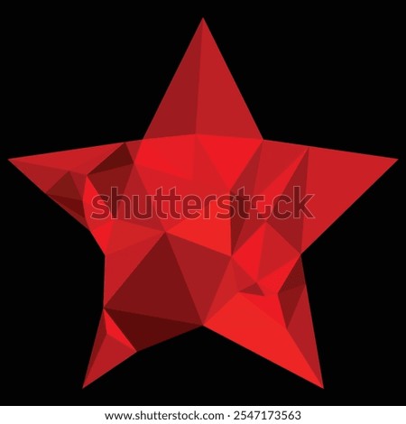 Cristal Christmas Star background design