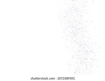 Cristal Confetti. Bright Foil. Surreal Art. Party Design. Rainbow Background. Laser Multicolor Wallpaper. Falling Glitter. Pink Retro Sparkles. Purple Cristal Confetti