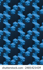 Cristal Cube Geometric pattern Bcakground