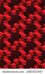Cristal Cube Geometric pattern Bcakground