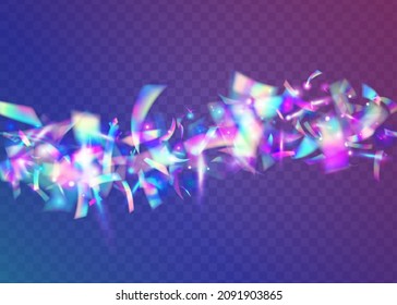 Cristal Effect. Glitch Background. Pink Disco Texture. Bright Art. Blur Carnaval Illustration. Iridescent Confetti. Luxury Foil. Laser Flyer. Blue Cristal Effect