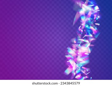 Cristal Effect. Unicorn Art. Party Multicolor Gradient. Hologram Tinsel. Disco Design. Fiesta Foil. Blue Laser Texture. Rainbow Confetti. Purple Cristal Effect