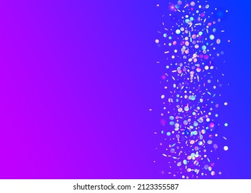 Cristal Effect. Violet Retro Glare. Metal Christmas Template. Flying Foil. Party Prism. Light Confetti. Holographic Background. Crystal Art. Blue Cristal Effect