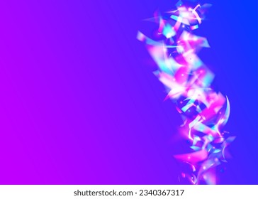 Cristal Glare. Bright Art. Carnival Tinsel. Violet Retro Background. Light Effect. Shiny Design. Glamour Foil. Party Festival Wallpaper. Pink Cristal Glare