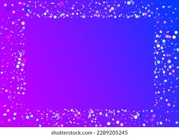 Cristal Glare. Bright Foil. Bokeh Effect. Fantasy Art. Iridescent Glitter. Retro Design. Blur Celebrate Backdrop. Blue Party Confetti. Pink Cristal Glare