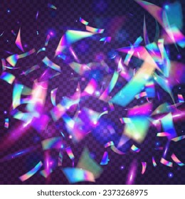 Cristal Glare. Iridescent Confetti. Blue Metal Background. Blur Vaporwave Backdrop. Unicorn Foil. Laser Flyer. Holographic Sparkles. Holiday Art. Purple Cristal Glare