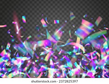 Cristal Glare. Rainbow Texture. Luxury Foil. Violet Blur Glitter. Disco Banner. Webpunk Art. Transparent Sparkles. Metal Carnaval Serpentine. Pink Cristal Glare