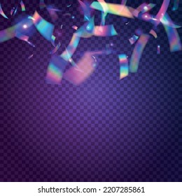 Cristal Glare. Violet Metal Texture. Shiny Realistic Wallpaper. Festive Foil. Carnival Sparkles. Retro Flare. Kaleidoscope Background. Flying Art. Pink Cristal Glare