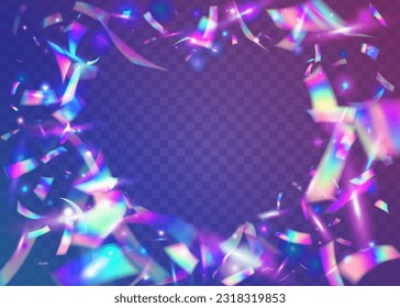 Cristal Glitter. Birthday Texture. Carnival Glare. Webpunk Art. Party Prism. Fiesta Foil. Retro Abstract Serpentine. Purple Metal Background. Blue Cristal Glitter