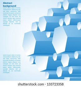 Cristal prism. Vector illustration for your business presentation