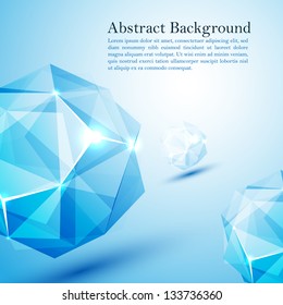 Cristal prism. Vector illustration for your business presentation