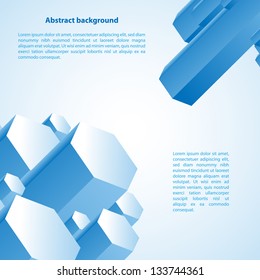 Cristal prism. Vector illustration for your business presentation