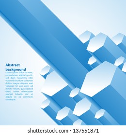 Cristal prism. Vector illustration for your business presentation