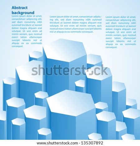Cristal prism. Vector illustration for your business presentation