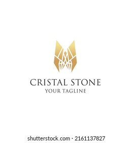 Cristal Stone Logo Icon Design Vector 