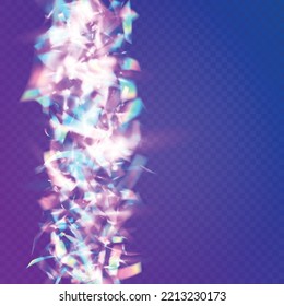 Cristal Tinsel. Caer En Efecto. Petróleo digital. Volante de metal. Luz solar láser multicolor. Parkles De La Fiesta Azul. Neon Glare. Arte festivo. Pink Cristal Tinsel