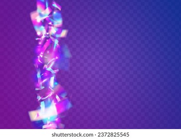 Cristal Tinsel. Fiesta Art. Surreal Foil. Laser Carnaval Wallpaper. Holographic Texture. Pink Party Effect. Disco Burst. Rainbow Glare. Purple Cristal Tinsel