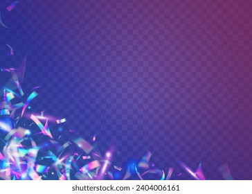 Cristal Tinsel. Glamour Art. Fiesta Foil. Carnival Sparkles. Blur Prism. Retro Vaporwave Sunlight. Purple Laser Glitter. Holographic Background. Pink Cristal Tinsel