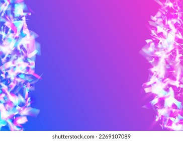 Cristal Tinsel. Purple Party Glare. Luxury Foil. Neon Sparkles. Bokeh Texture. Retro Burst. Disco Multicolor Serpentine. Flying Art. Violet Cristal Tinsel