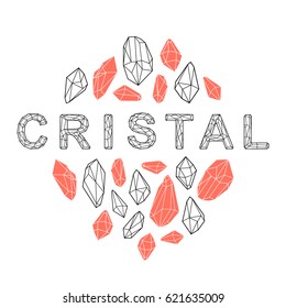 Cristal vector beautiful design.