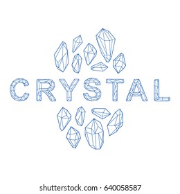 Cristal vector beautiful design.