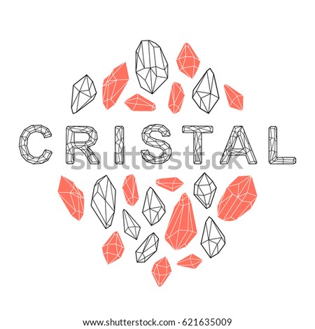 Cristal vector beautiful design.