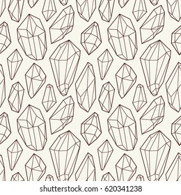 Cristal vector beautiful seamless background with mosaic texture.