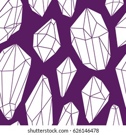Cristal vector beautiful seamless background with mosaic texture.
