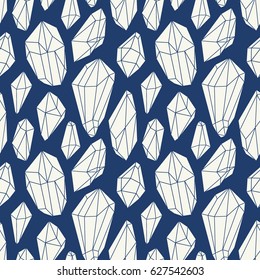 Cristal vector beautiful seamless background with mosaic texture.