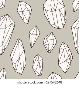 Cristal vector beautiful seamless background with mosaic texture.