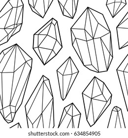 Cristal vector beautiful seamless background with mosaic texture.
