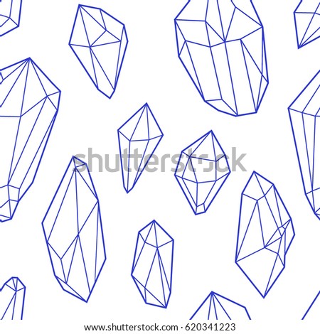 Cristal vector beautiful seamless background with mosaic texture.