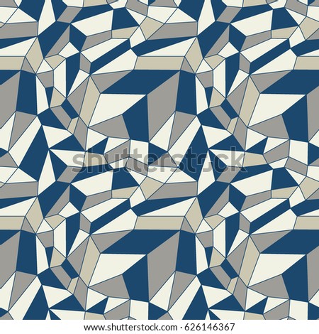 Cristal vector beautiful seamless background with mosaic texture.