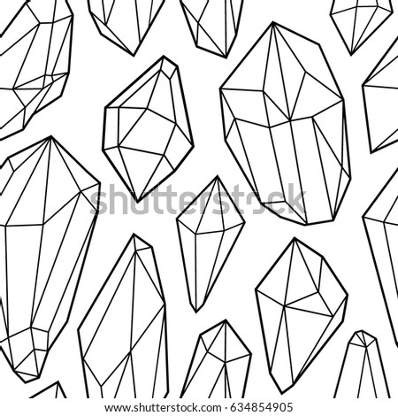 Cristal vector beautiful seamless background with mosaic texture.