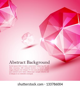 Cristal. Vector illustration for your business presentation