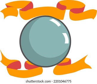 cristall ball background vector icon