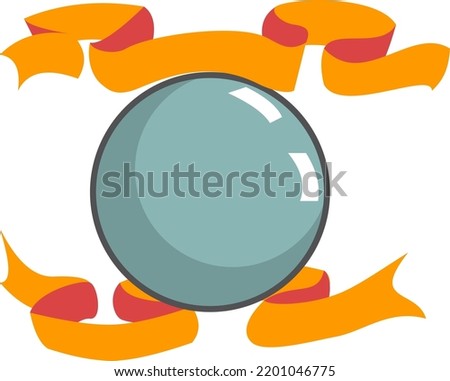 cristall ball background vector icon