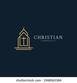 Cristian and chruch logo design concept