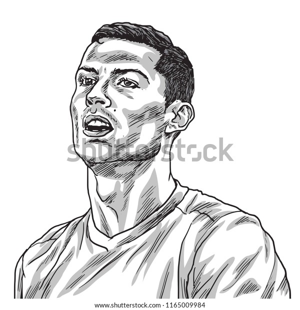 Featured image of post Drawing Cristiano Ronaldo Black And White How to draw cr7 in black and white