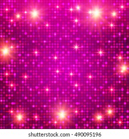 Cristmas Background with Shining Light Texture. Show Background. Shining Disco & Party Design. Casino Template. Vector illustration