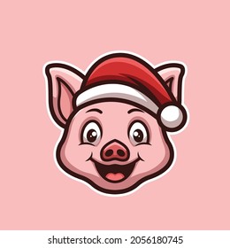 Cristmas Creative Cartoon Character Mascot Logo
