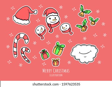 Cristmas Cute Hand Drawn Illustration