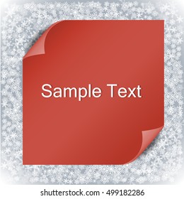 Cristmas a frame with snowflake. With space for your text.