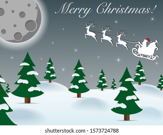 Cristmas and New Year vector illustration background. Holiday object for your design. 