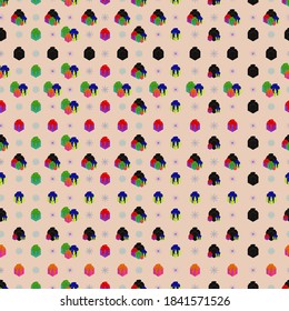 Cristmas seamless pattern with colored gifts

