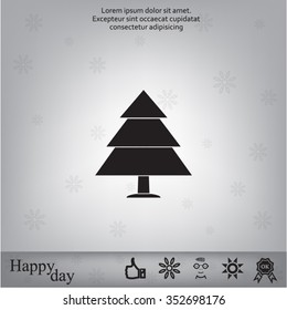 Cristmas tree icon
