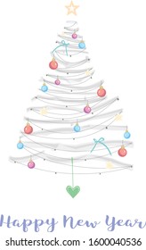 cristmas tree on white background