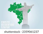 Cristo Redentor Statue of Rio De Janeiro, Brazil, America