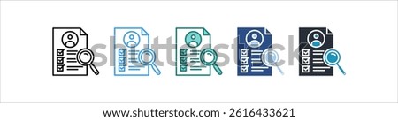 Criteria Icon In Different Style Vector