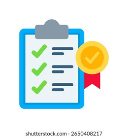Criteria Icon Flat Vector Illustration